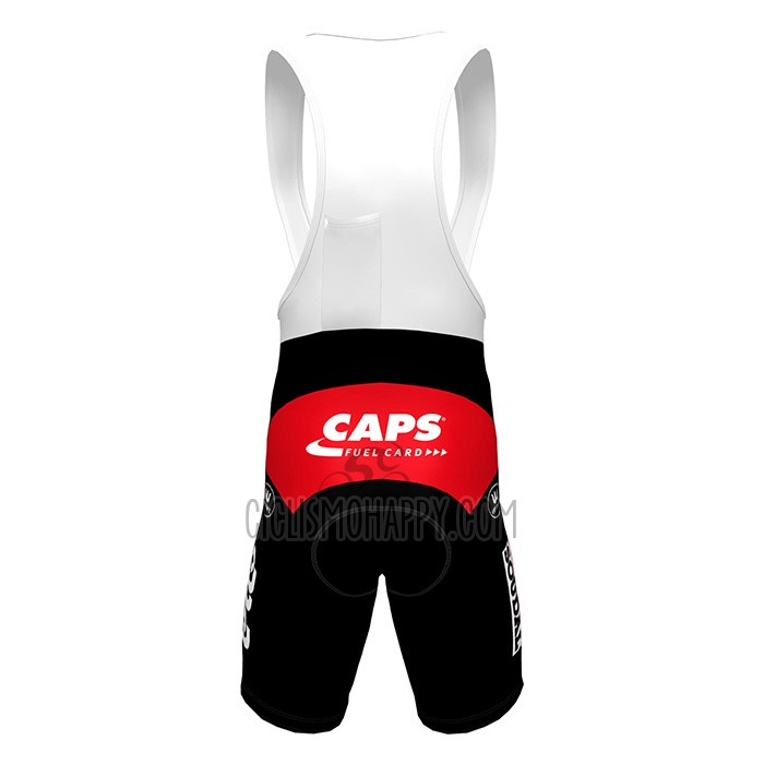 Lotto Soudal Cycling Jersey Bib Short 2022 Short Sleeve Red